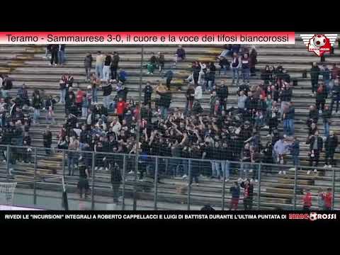 Teramo - Sammaurese 3-0, il cuore e la voce dei tifosi biancorossi.
