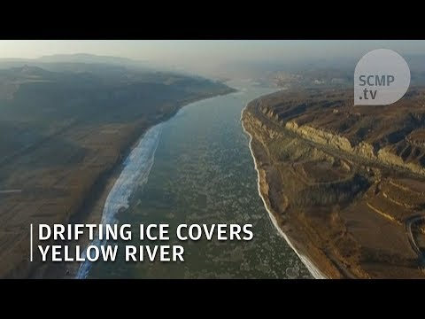 Yellow River begins to freeze over