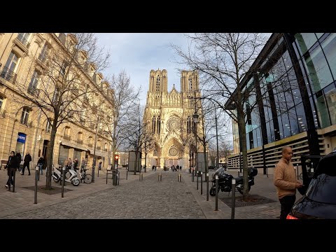 Drive Paris to Reims France   4K