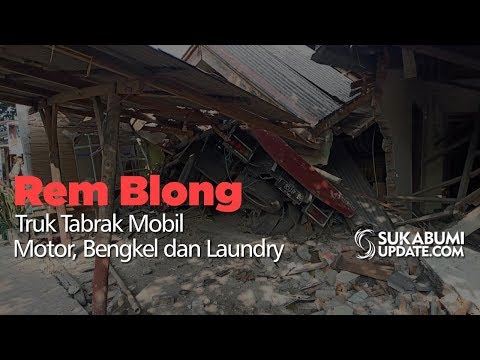 Video: Rem Blong, Truk Tabrak Mobil, Motor, Bengkel dan Laundry
