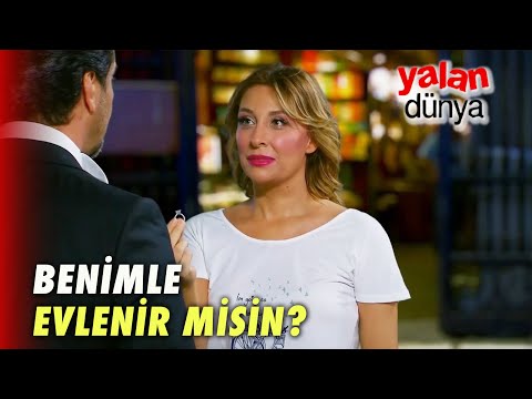Deniz, Rıza'ya Evlenme Teklifi Etti! - Yalan Dünya 57. Bölüm
