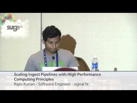 Surge 2015 - Rajiv Kurian - Scaling Ingest Pipelines with High Performance Computing Principles.