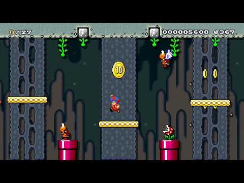 [SDW2] 2-1 Dawn of the Depths by GreedyDave - Super Mario Maker 2 - No Commentary 1bz