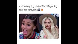 #TrueFrendship   #CardiB #Kesha              Cardi B is getting  revenge for Kesha😯😌 from a Anchor