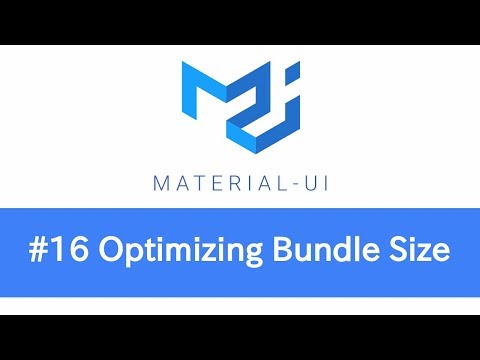 Learn React Material UI 16 Optimizing Bundle Size
