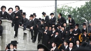 אלפי חסידים בקרית יואל לכבוד ירצחתו של הרב