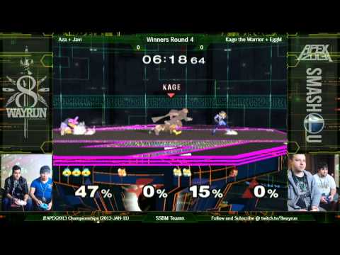 APEX 2013   SSBM Teams W4   Aza + Javi VS Kage the Warrior + EggM