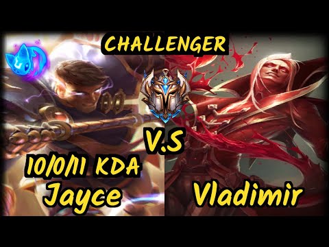 Beansu (JAYCE) vs VLADIMIR - 10/0/11 KDA TOP CHALLENGER GAMEPLAY - EUW