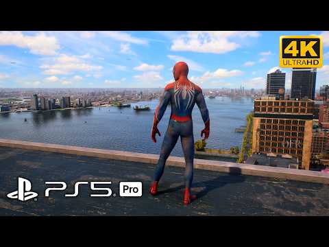 Spider-Man 2 on PS5 Pro is amazing! Free Roam in realistic 4K Ultra!