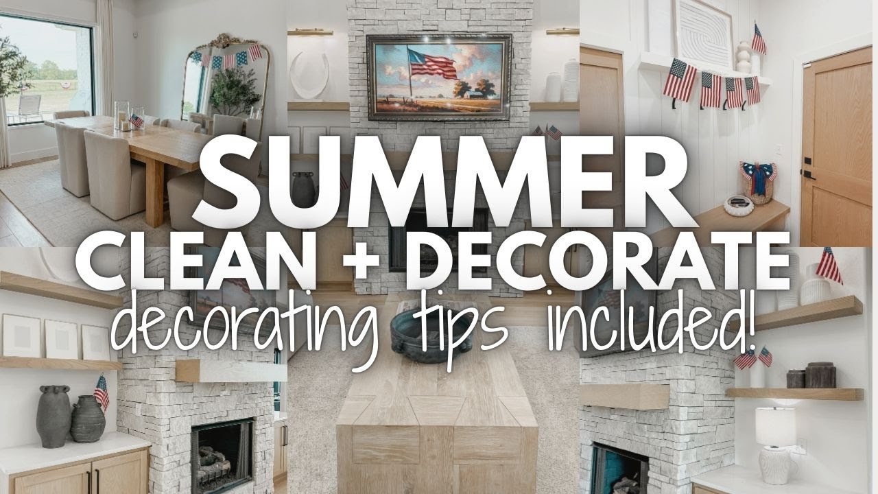 SUMMER DECORATE + CLEAN WITH ME 2025 | NEW SPRING + SUMMER HOME DECOR | SUMMER HOME DECORATING TIPS