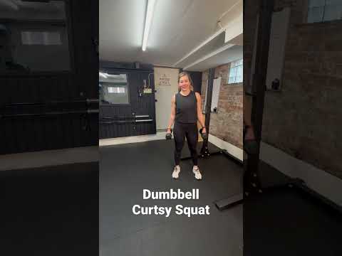 Dumbbell Curtsy Squat