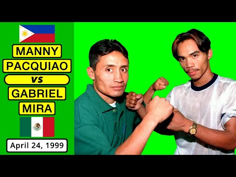 (27) Manny Pacquiao vs Gabriel Mira (MX) | Apr 24, 1999 Quezon City PH