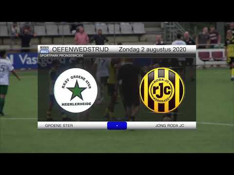 Doelpunten Groene Ster-Jong Roda JC 02-08-2020
