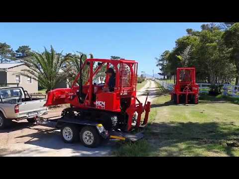 MD45 Loaded Onto Trailer For Easy Transport