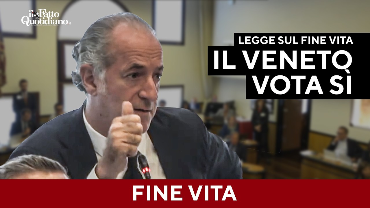 Il Veneto approva la legge sul fine vita: prima regione di centrodestra a farlo