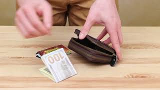 Візитниця 14964 шкіряна Vintage коричневий