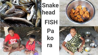 Snakehead Fish Pakora Cooking and Eating