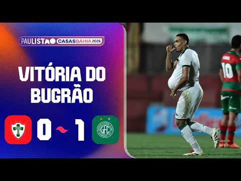 PORTUGUESA 0 X 1 GUARANI | MELHORES MOMENTOS | 5ª RODADA | PAULISTÃO CASAS BAHIA 2026