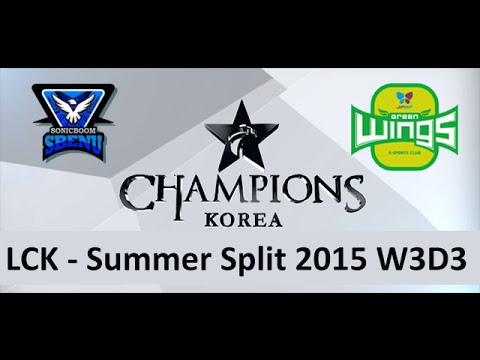 SSB vs JAG LCK Champions Summer Split 2015 W3D3 SBENU  vs Jin Air Green Wings game 2 highlights