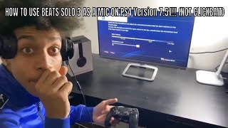 how to get beats mic to work on ps4