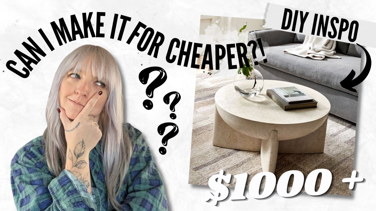 Let's dupe the $1000+ West Elm Lava Stone Coffee Table! | Can I Make It For Cheaper?! | DIY Danie