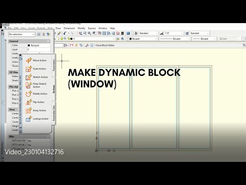 Dynamic Block| Window| AutoCad 2007