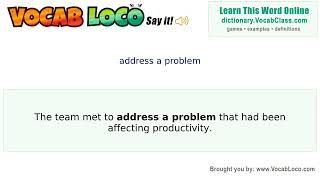 Video thumbnail for address a problem