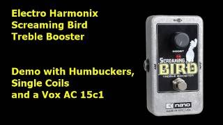 Video thumbnail for Electro Harmonix Screaming Bird Treble Booster -  Demo by Studio Flat Productions