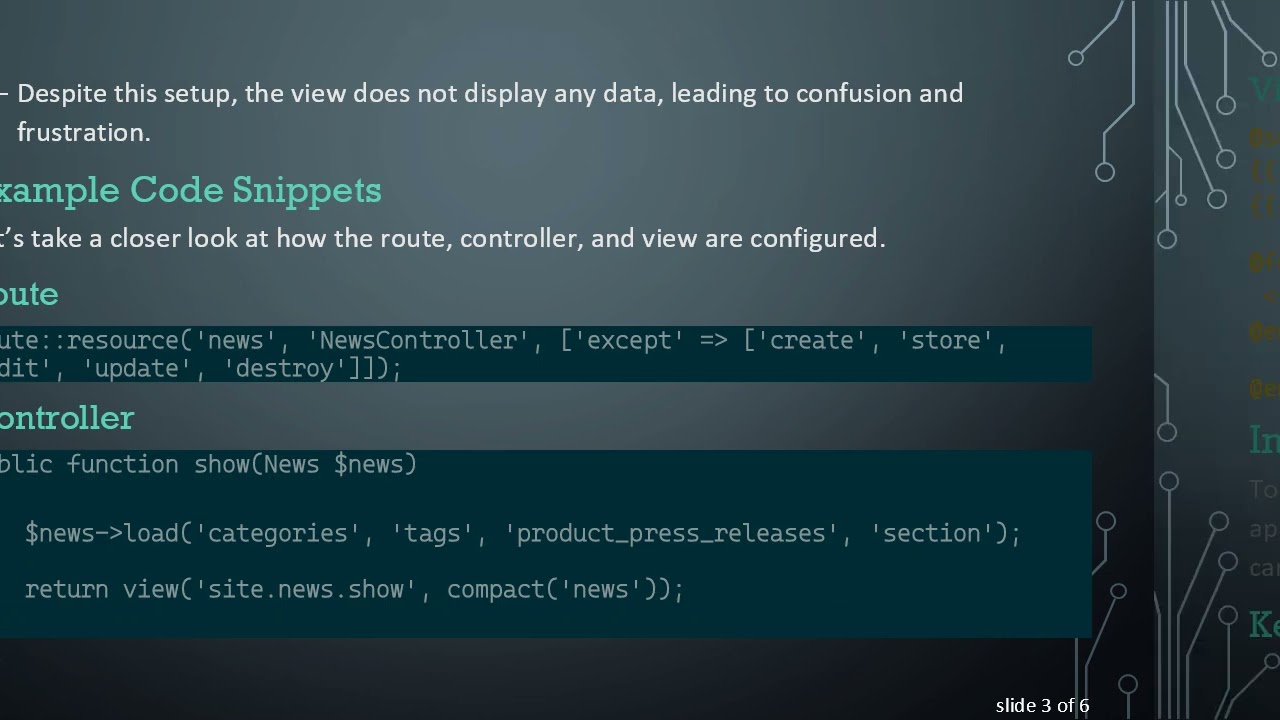 Resolving the View is Not Getting Data from the Controller Issue in Laravel