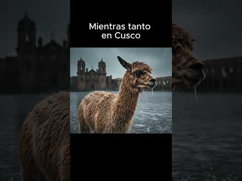 Mientras tanto en Cusco... 🌧️ la lluvia no para ☔ #Cusco #Lluvia #ClimaCusco #AndesVivos