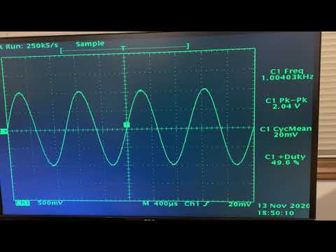 HP3314a: 1KHz and DC Offset