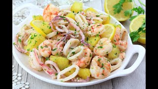 INSALATA DI CALAMARI GAMBERI E PATATE: tutti i consigli per renderla ancora più irresistibile!!!