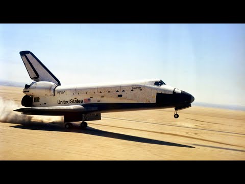 STS-1 - Landing T-38 Chase Pilots View