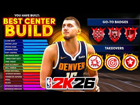 THE BEST CENTER BUILD IN NBA 2K26 *NEW DEMIGOD BUILD*