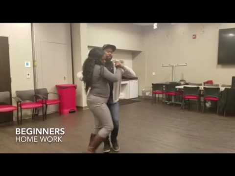 Beginner kizomba Saida left turning /Walk in Corte