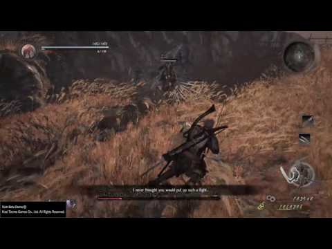 Nioh Beta - 3rd boss in 1 min Katana Only Perfect No Damage