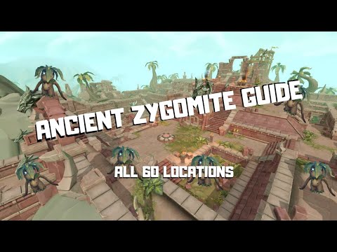 ANCIENT ZYGOMITES GUIDE ALL 60 LOCATIONS + ROUTE - LAND OUT OF TIME RS3
