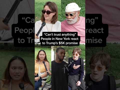 'Can't trust anything': People in New York react to Trump's $5K promise