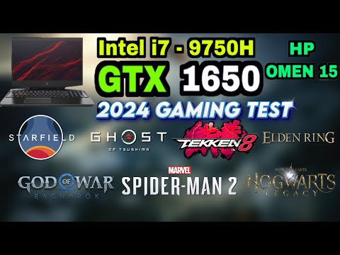 HP Omen 15 | 2024 GAMING TEST | GTX 1650 + i7 9750H