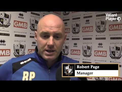 Freeview: Rob Page Pre Maidenhead United (H) 2015/16 - FA Cup