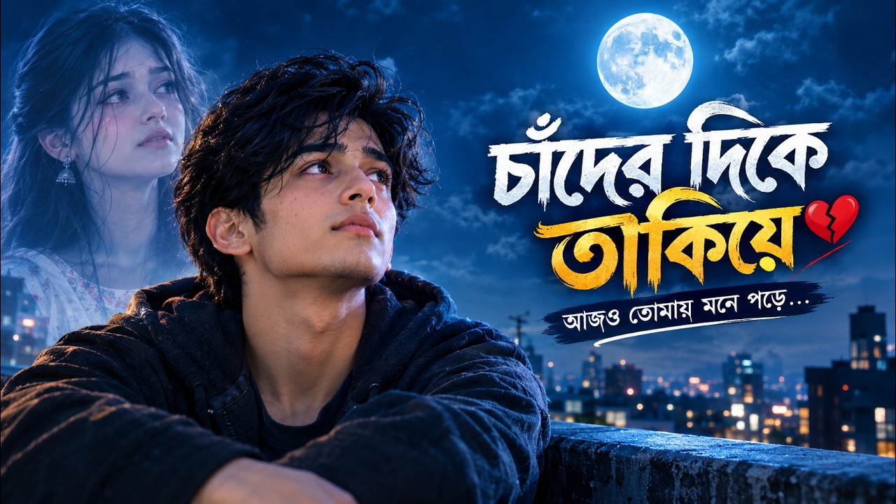 হারানো প্রেম, একাকী রাত, আর চাঁদ | Bangla Sad Love Story 🌙