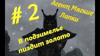 SKYRIM - Угарное прохождение. Агент Мягкие Лапки идёт в подземелье