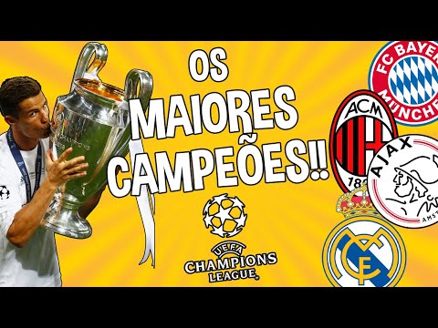 TOP 5 MAIORES CAMPEÕES da CHAMPIONS LEAGUE!!