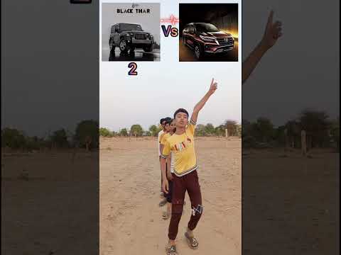 Toyota Fortuner vs Mahindra Thar Tug of War 🔥#power #car #thar #fortuner #challenge #shorts