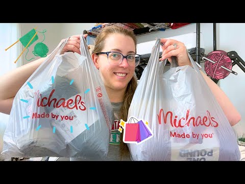 🧶 Yarn Haul! First Time Shopping at Michaels | Trying New Yarn & Crochet Patterns