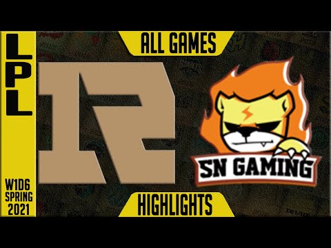 RNG vs SN Highlights ALL GAMES | LPL Spring 2021 W1D6 | Royal Never Give Up vs Suning