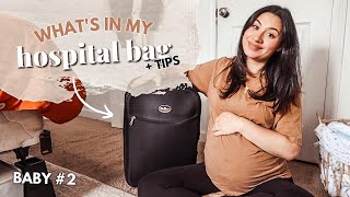 What's in My Hospital Bag as a 2nd Time Mom + Tips | 2022