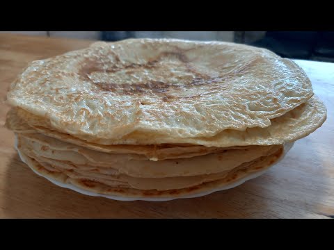 Hagyományos  palacsinta. @Apavideok Desszert.