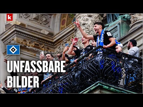 Video Thumbnail: Wahnsinns-Bilder in Hamburg! 100.000 feiern den HSV bei der Aufstiegsparty