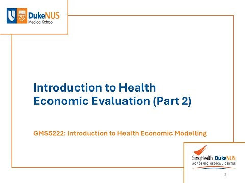 Introduction to Health Economic Evaluation [Part 2]